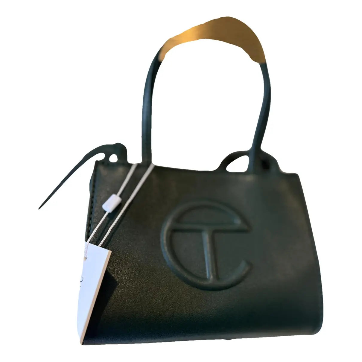 Telfar small shopping bag leather tote