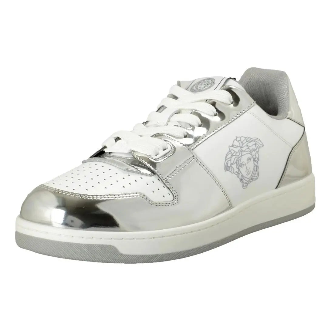 Versace leather low trainers