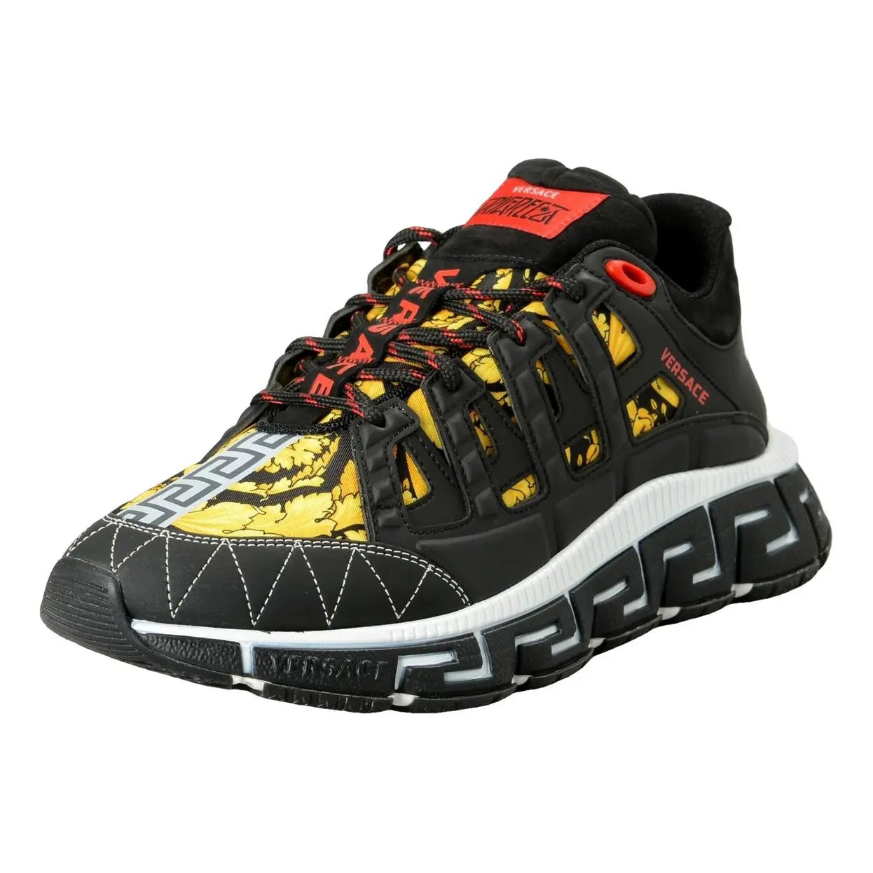 Versace leather low trainers