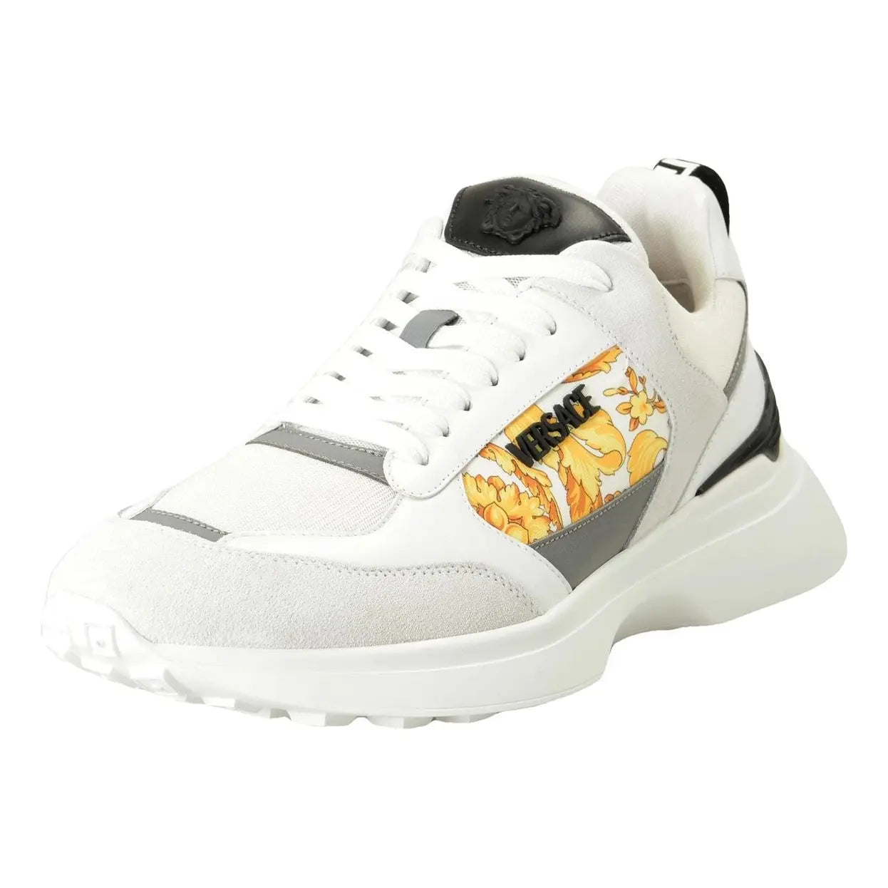 Versace leather low trainers